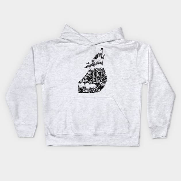 Flora Fauna Kids Hoodie by Moosekleenex